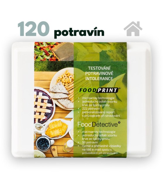 test potravinovej intolerancie food print 120+